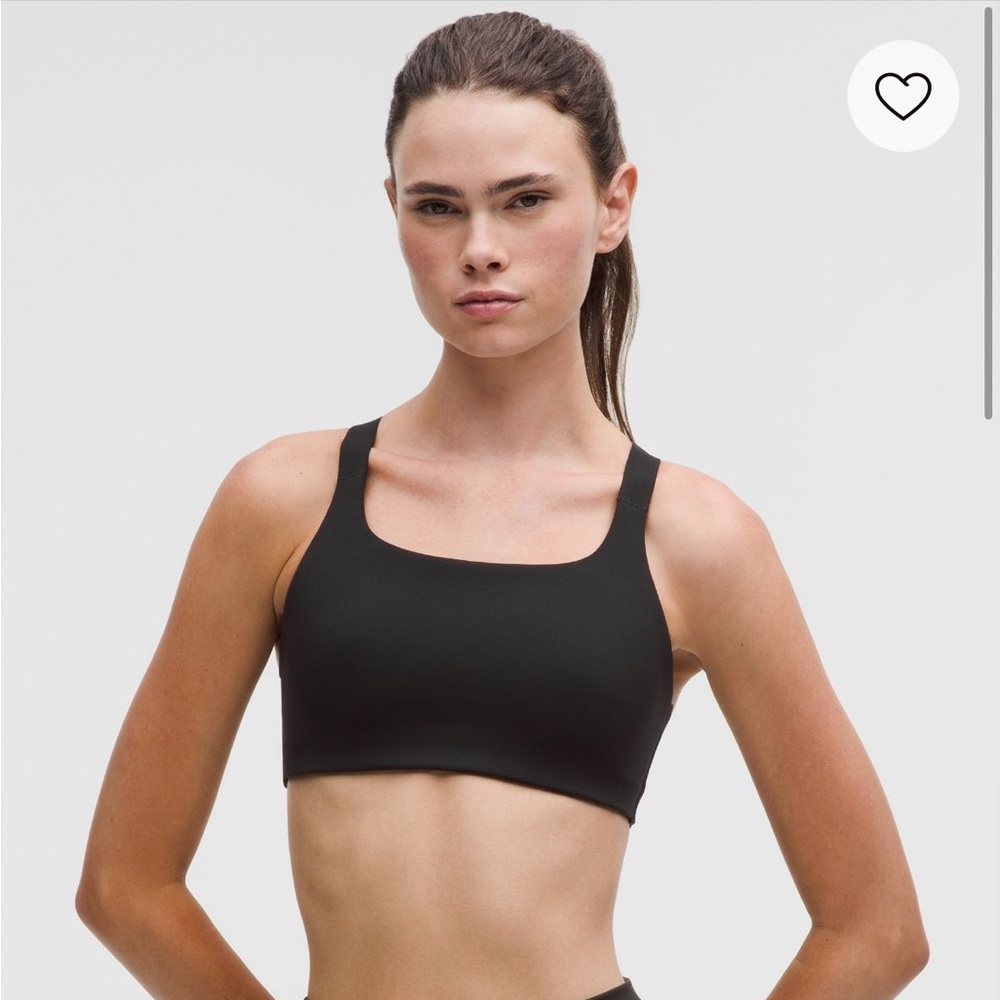 Lululemon Ultralu Square-Neck Workout Bra Medium Support, B/C Cup size 8